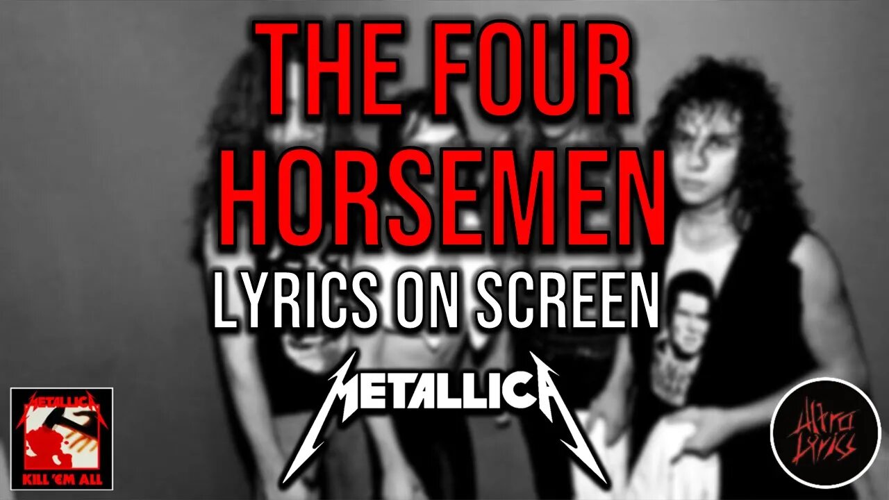 Metallica - The Four Horsemen (Lyrics on Screen Video π€πΆπΈπ₯)