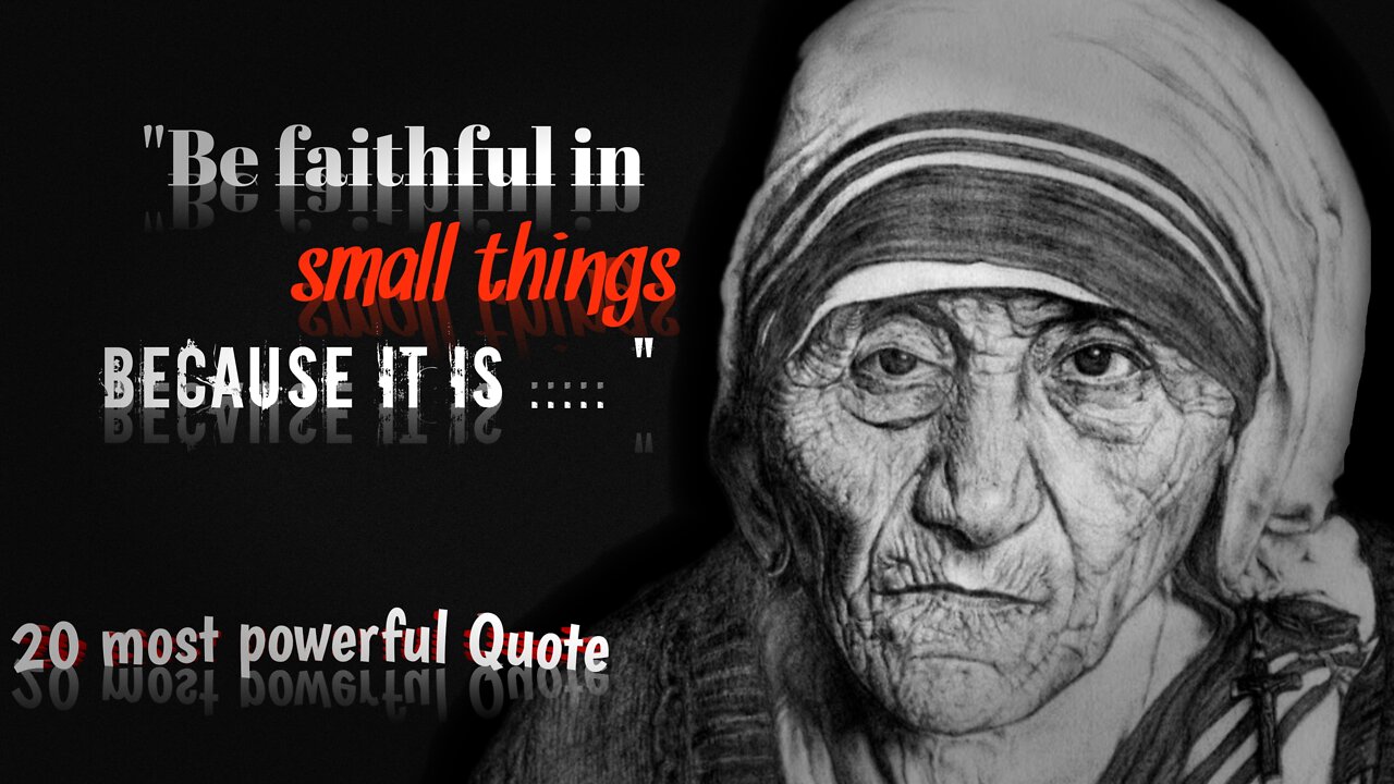 Mother Teresa life changing quotes