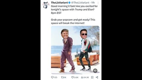 Trump And Elon Tonight At 8 pm (Aug 12 2024 )