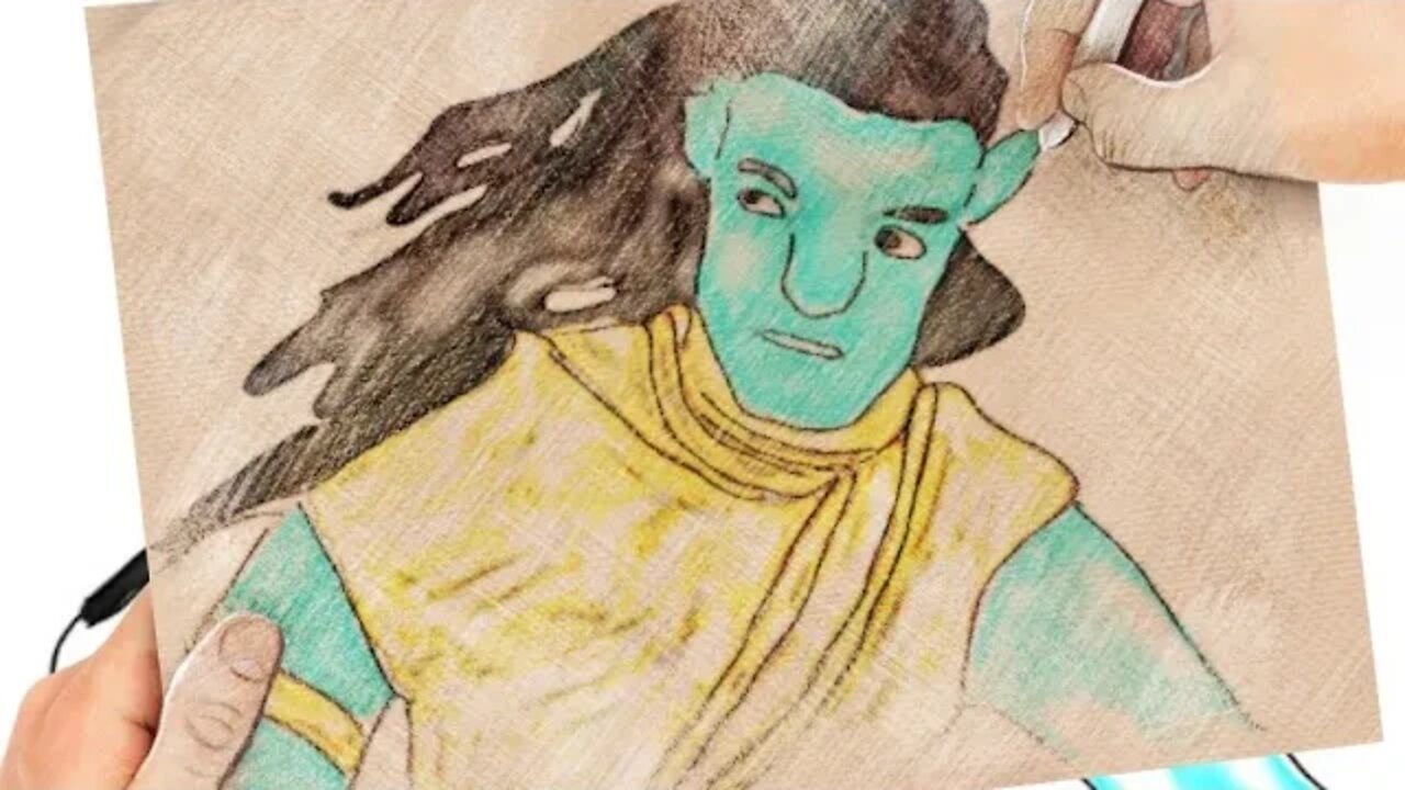 Draw Golden Jake Sully from Avatar 2 #avatar2 #avatar #art