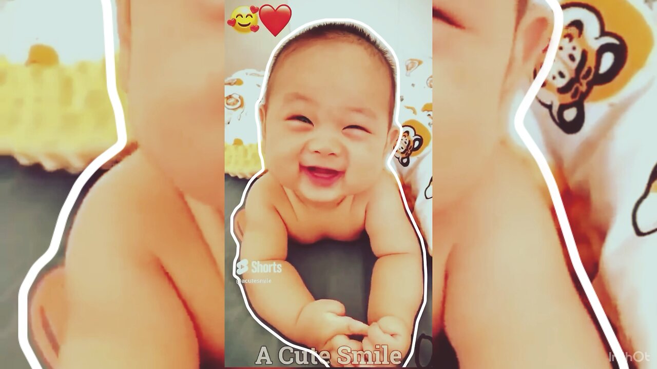 Cute baby laugh