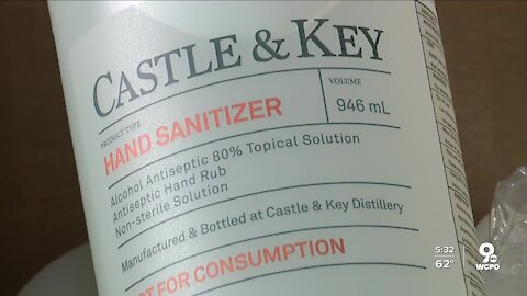 Kentucky distillery donates 9,000 bottles of hand sanitizer