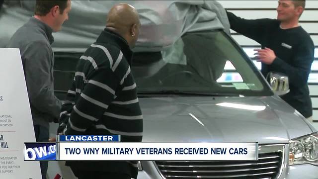 Insurance company donates new cars to military veterans