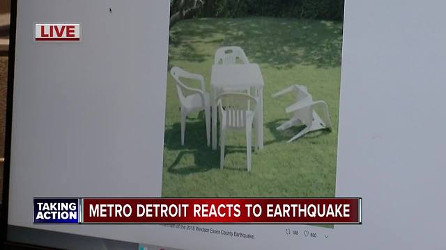 Metro Detroit reacts to earthquake