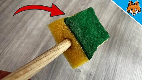 Cut a HOLE in the Sponge and put THAT in 💥 (Cleaning Trick) 🤯