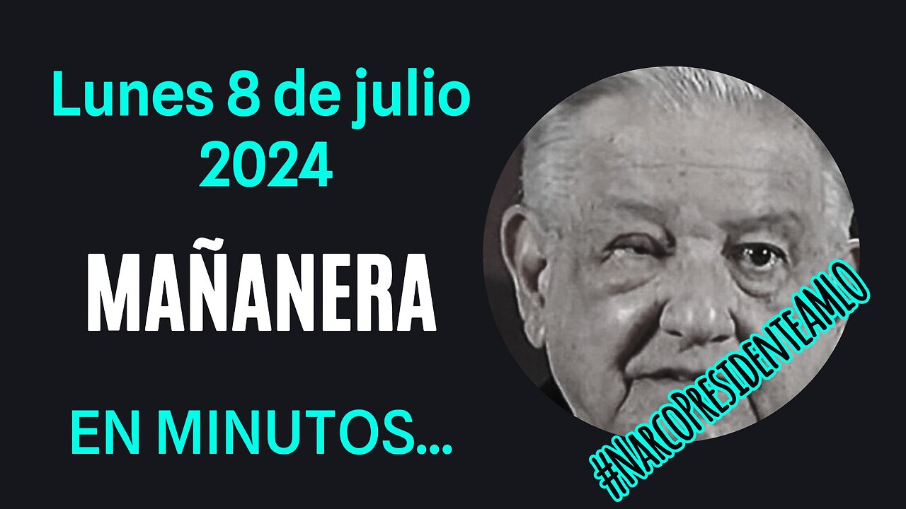 💩🐣👶 AMLITO | Mañanera *Lunes 08 de julio 2024* | El gansito veloz 2:44 a 1:22.