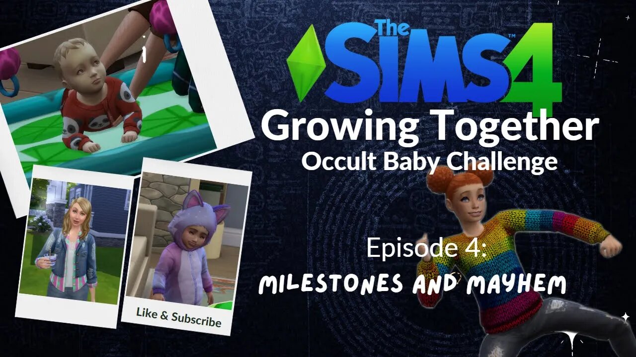 Sims 4 Growing Together Occult Baby Challenge | Milestones And Mayhem