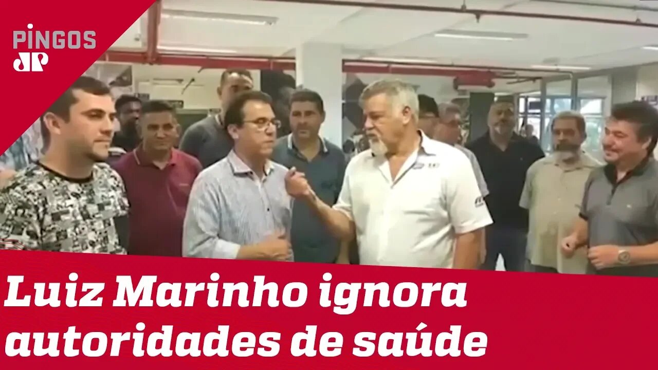 Petista ignora coronavírus e faz evento em sindicato