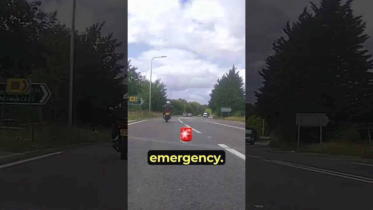 That Ambulance Came Out Of Nowhere! #shorts #motorcycle #bikelife