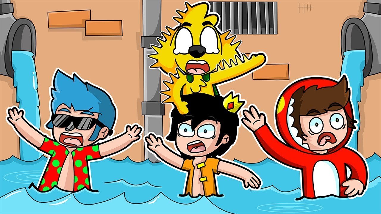¡ESCAPA DE LA INUNDACIÓN! 🌊😱 LOS COMPAS MUEREN AHOGADOS EN EL PIPI DE MIKECRACK