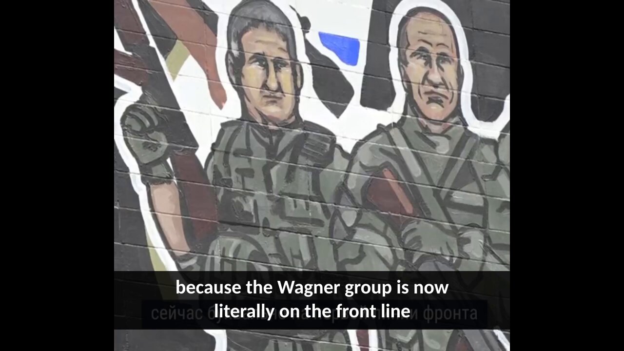Mural dedicated to the Wagner group in Belgrade: "Wagner Group - the Russian gentlemen"