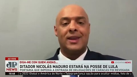 Maduro ao lado de Lula na posse