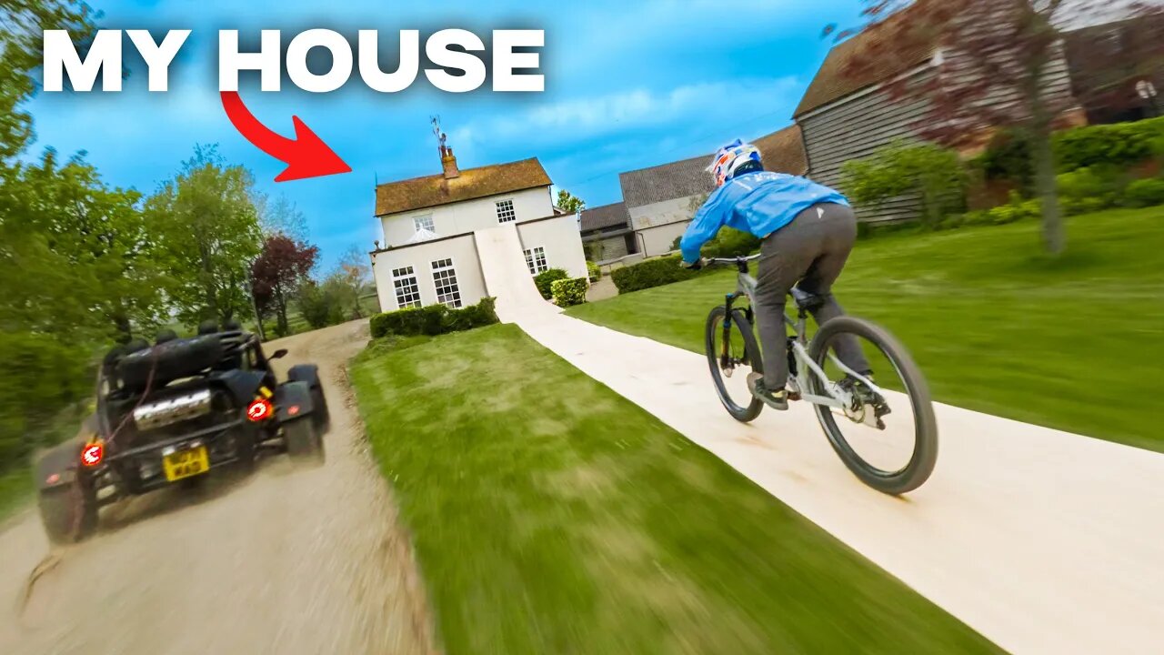 I JUMPED OVER MY HOUSE ON A MOUNTAIN BIKE!!. | PSN Experiment