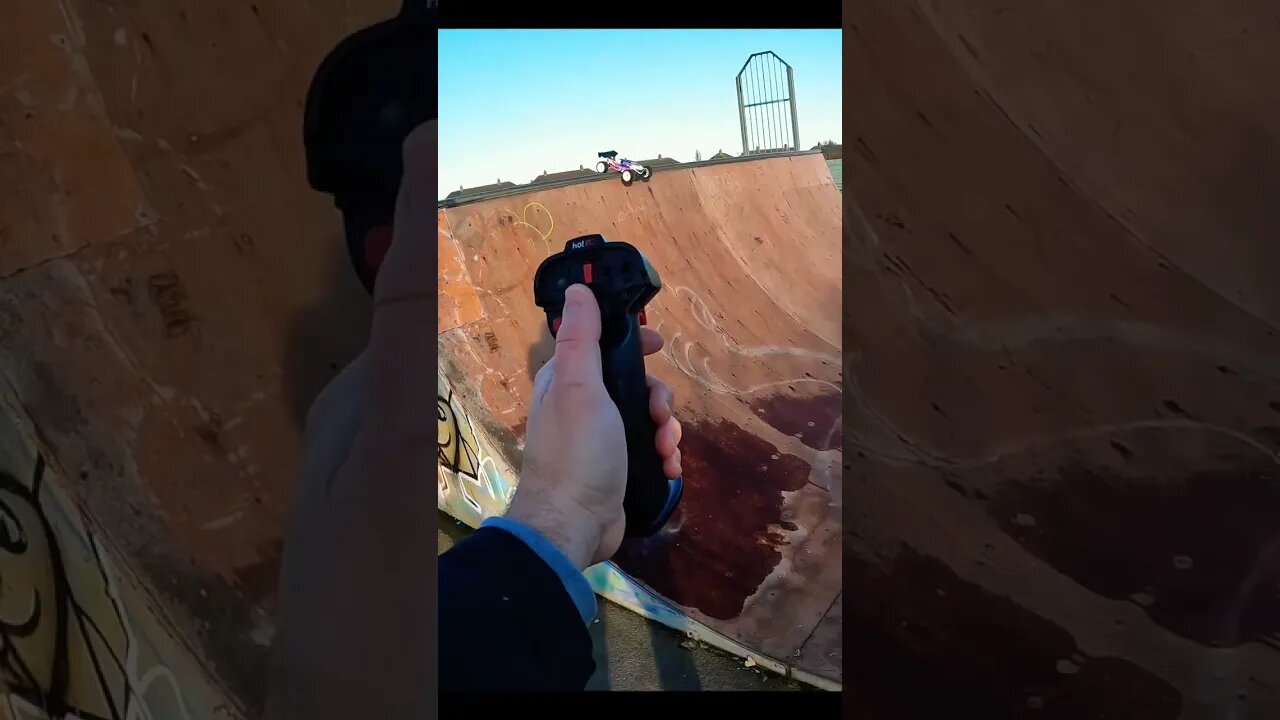 Maverick backflips an RC Car