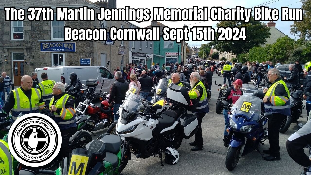 Charity Motorcycle Run x 1500 Bikers, Cornwall UK