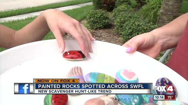 Colorful painted rocks sparks new treasure-hunt trend