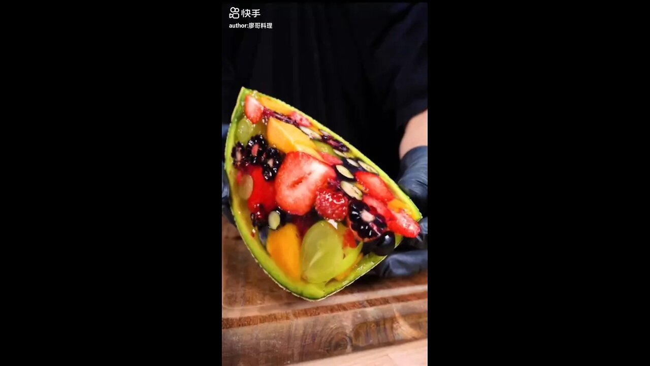 mix fruits ice cream