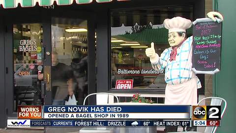 Beloved Greg's Bagels shop owner has died