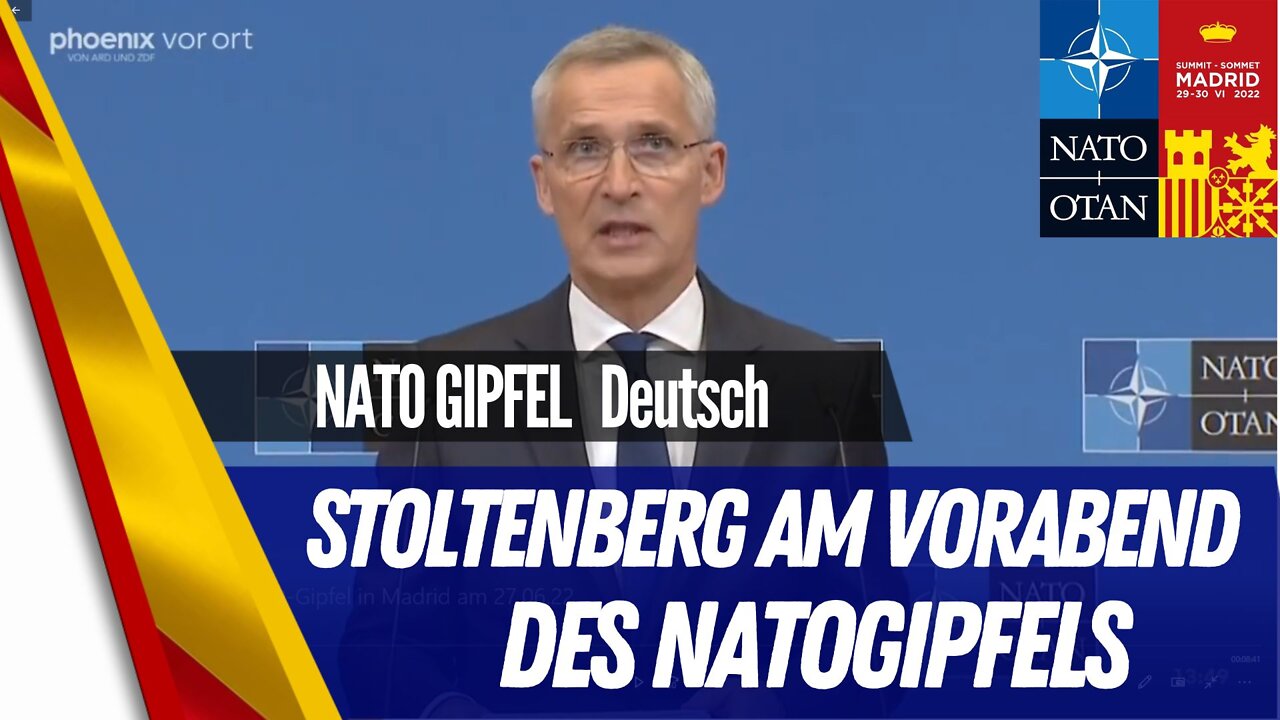 Stoltenberg am Vorabend des NATO-GIPFELS.