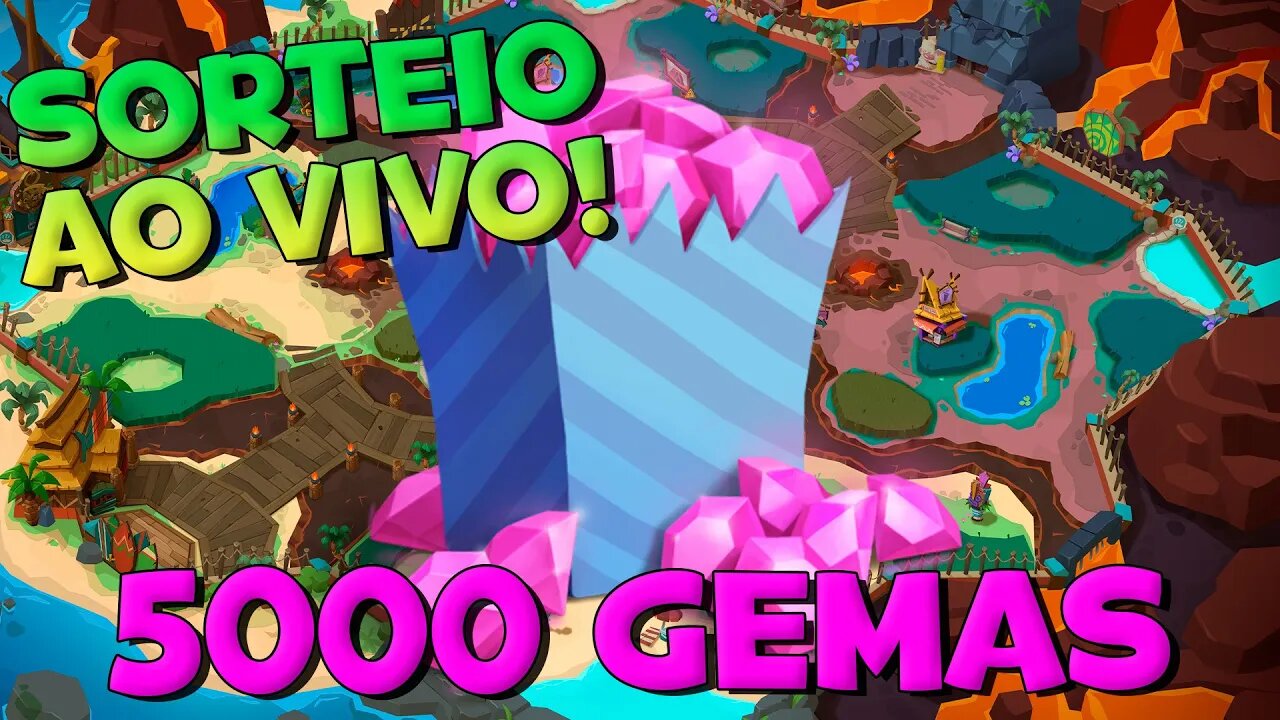 NOVO MAPA ESTÁ PROXIMO? SORTEIO DE 5 MIL GEMAS AO VIVO ZOOBA @OCaraComumLive​