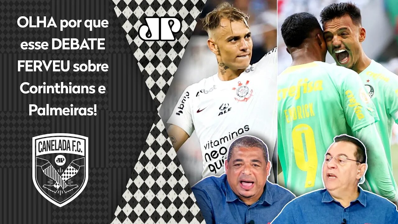 "QUÊ?? O QUE VOCÊ FALOU? Cara, o Palmeiras, ao CONTRÁRIO do Corinthians, NÃO..." OLHA esse DEBATE!