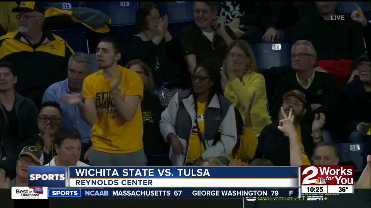 Wichita State hits season-high 15 three-pointers in blowout win over Tulsa