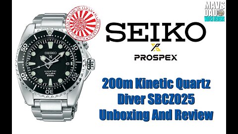 Collectible! | Seiko Prospex 200m Kinetic Quartz Diver SBCZ025 JDM Unbox & Review