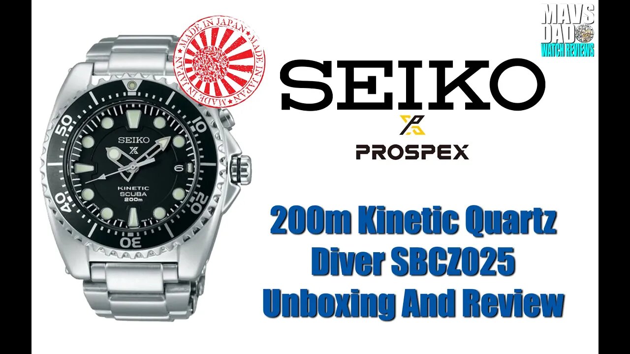 Collectible! | Seiko Prospex 200m Kinetic Quartz Diver SBCZ025 JDM Unbox & Review