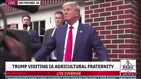 Trump throws an absolute DIME 100 yards in Iowa