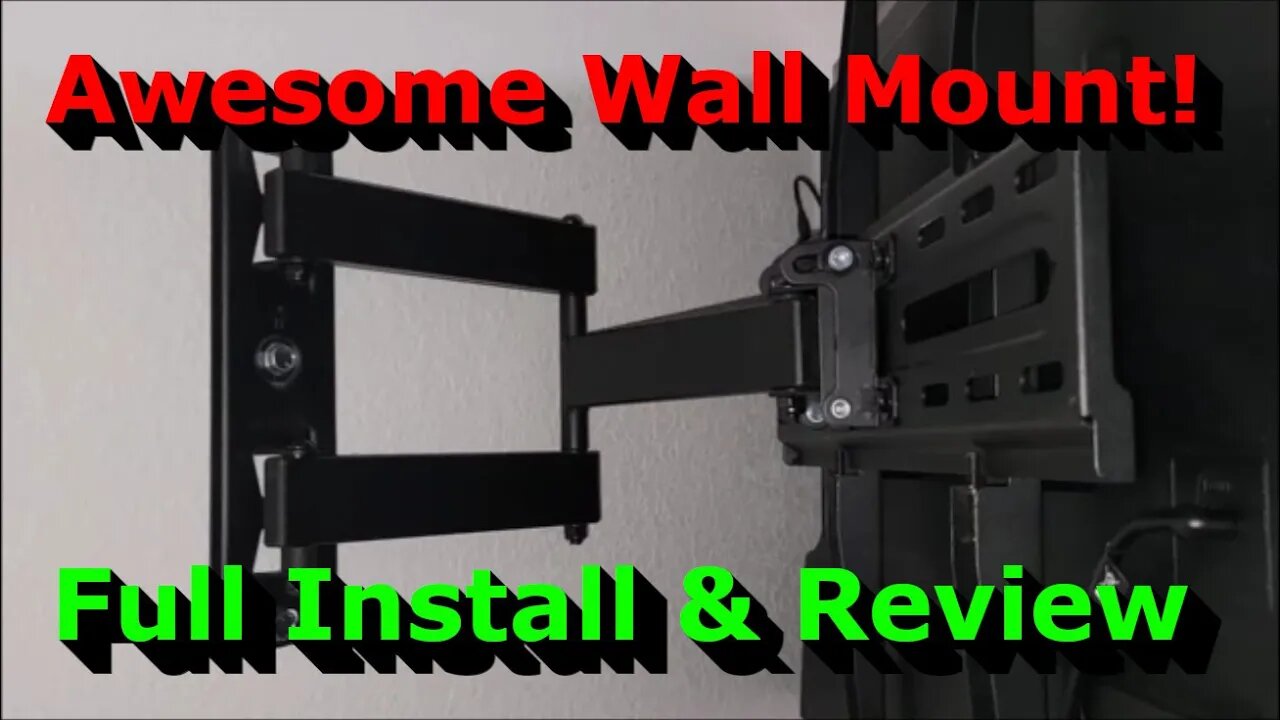 My Favorite TV Wall Mount - Full Install and Review - Swivel and Tilt