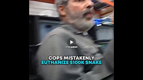 These guys from Florida Fish & Wildlife killed a bunch of legally owned snakes...