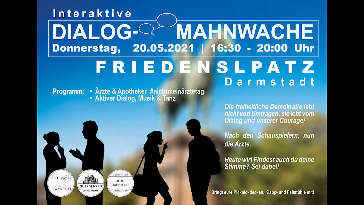 #nichtmeinaerztetag - interaktive Dialog-Mahnwache Darmstadt