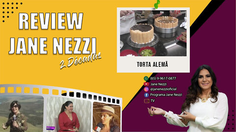 REVIEW JANE NEZZI DUAS DÉCADAS - TORTA ALEMÃ