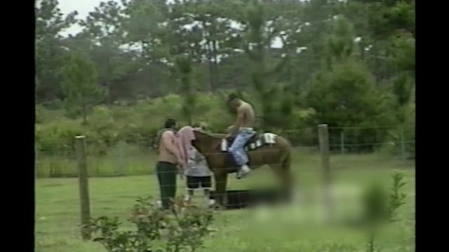 A Young Man Gets Knocked Off A Horse