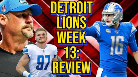 Detroit Lions Week 13: Review #detroitlions #jacksonvillejaguars #nfl