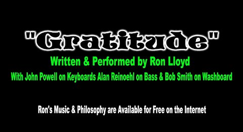 Ron Lloyd – “Gratitude”