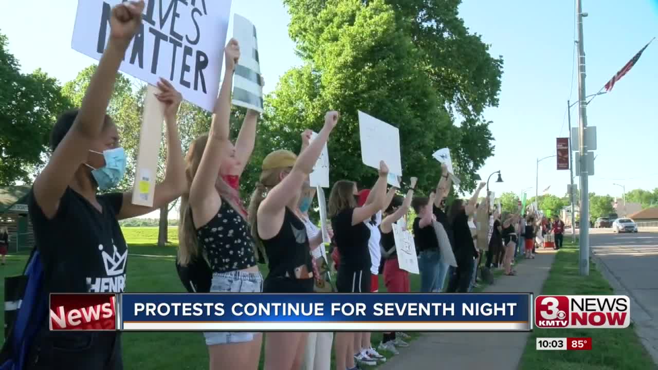 Protests Continue for seventh night