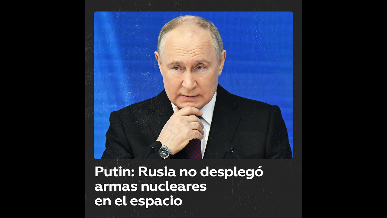 Putin califica de "acusación infundada" el despliegue de armas nucleares rusas en el espacio