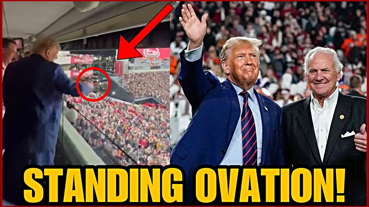 COLLEGE STADIUM ERUPTS WHEN TRUMP WALKS ON TO THE FILED IN SOUTH CAROLINA! MAINSTREAM MEDIA MELTDOWN