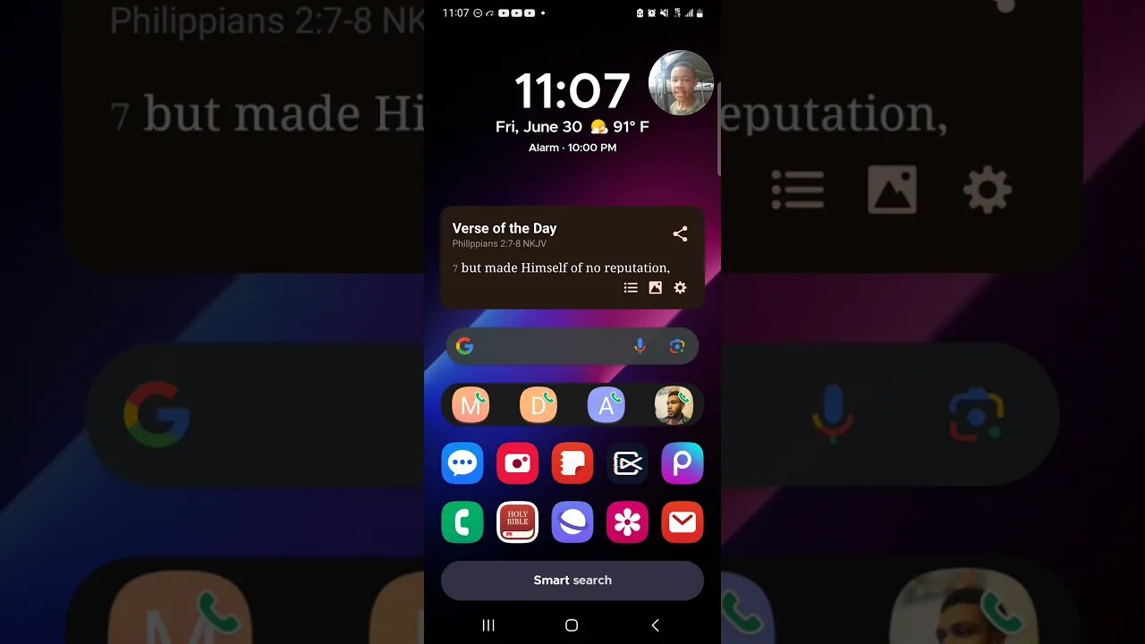 How to enable one-handed mode on Samsung devices. #thetechboy