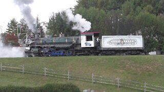 Tweetsie Railroad Ghost Train Backing Up