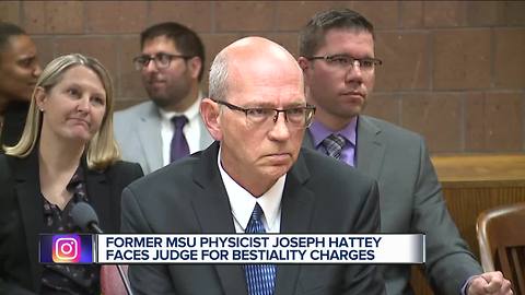 MSU health physicist charged with bestiality appears in court