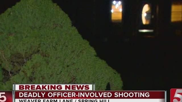 TBI Investigating Fatal Officer-Involved Shooting In Spring Hill