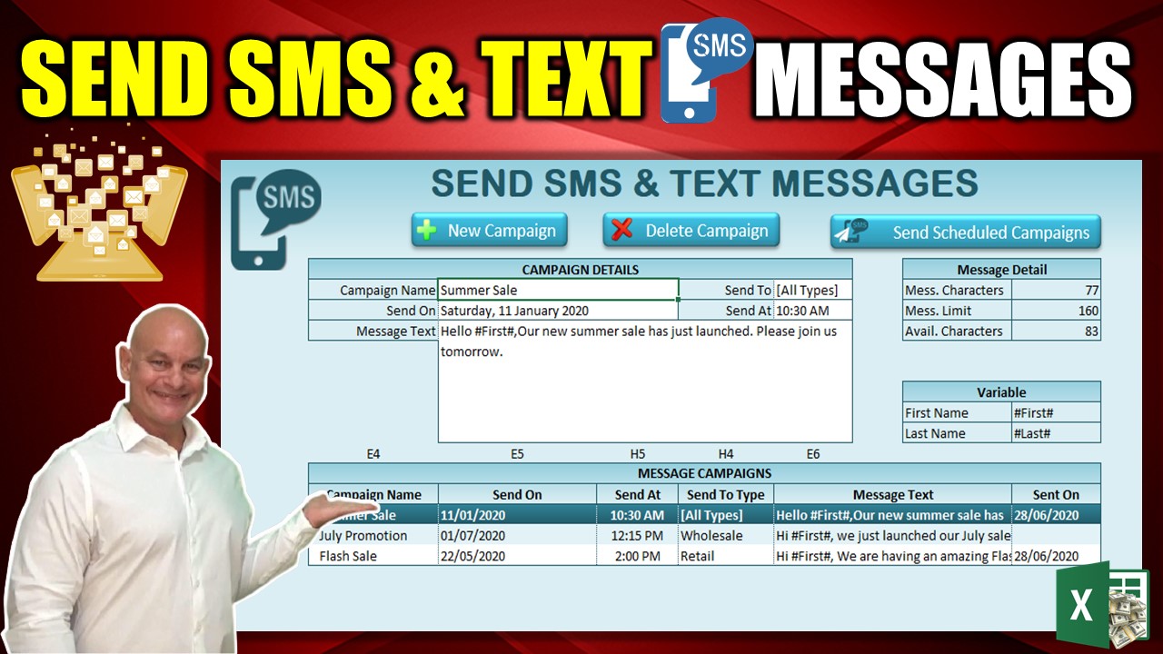Learn How To Send Unlimited SMS & Text Messages From Excel To Anyone In The World [Free Download]