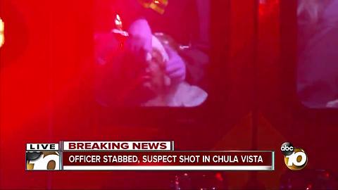 Officer stabbed, suspect shot in Chula Vista