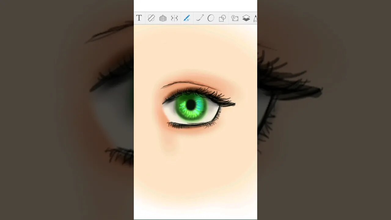 Como desenhar olho de MANGÁ #arte #desenho #digitalart #otaku #eyes #manga #anime #woman #ilustração