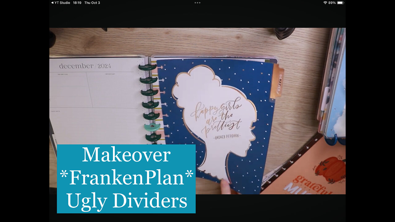 Planner Setup // *Frankenplan With Me* Change Ugly Dividers // Fall Back Into Planning