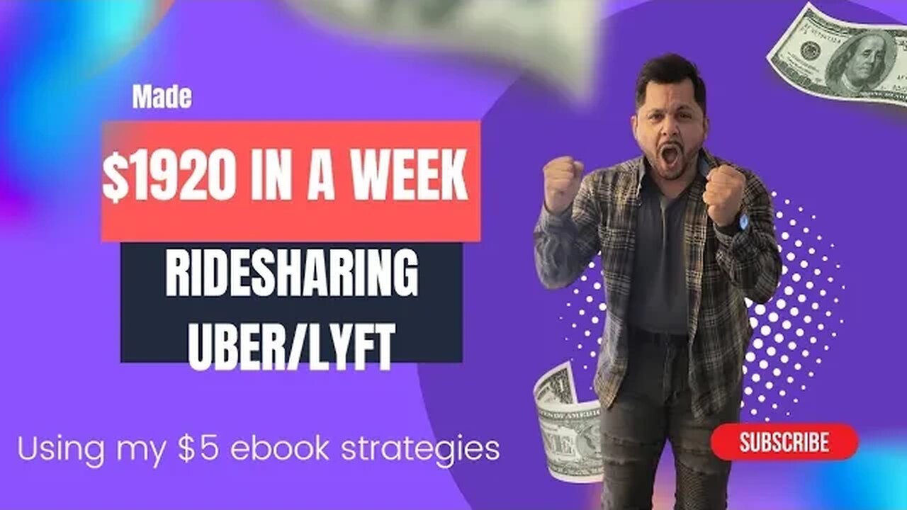 $1920 weekly Uber income, 100k+ 2 years in a row.....for only $5