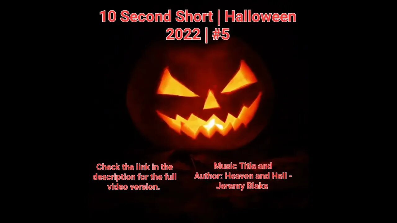 10 Second Short | Halloween 2022 | Halloween Music #Halloween #shorts #halloween2022 #5