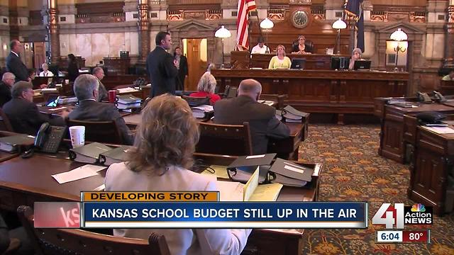 Kansas school budget still up in the air